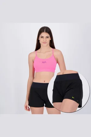 RetrôMania Conjunto Shorts e Top Everlast Basics III Feminino Preto e Rosa