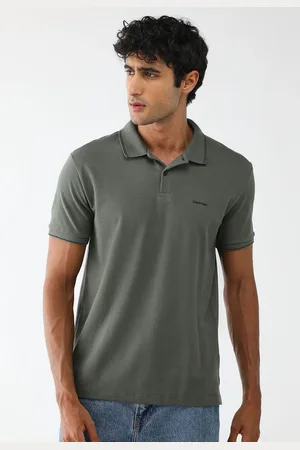 Calvin Klein Camisa Polo Regular Basica Com Friso