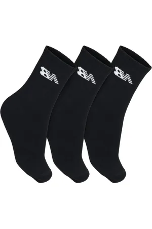 New Balance Meia Cano Alto Kit 3 Unidades Preta