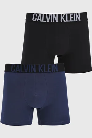 Calvin Klein Kit 2pçs Cueca Boxer Cotton Recycled Inten Azul-Marinho