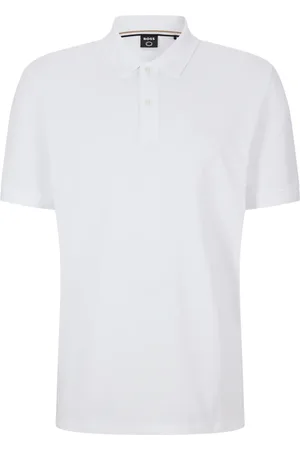 HUGO BOSS Camisa Polo Em Algodão Orgânico Com Logo Bordado