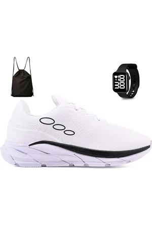 CALCADOS LGHT LIGHT Kit Tenis Esportivo Unissex Academia + Mochila Bag e Relogio