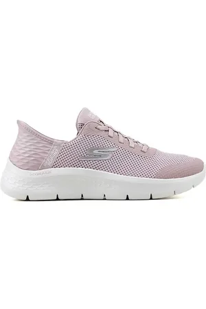 Skechers Tênis Feminino Go Walk Flex Slip-Ins Rosa Claro Incolor