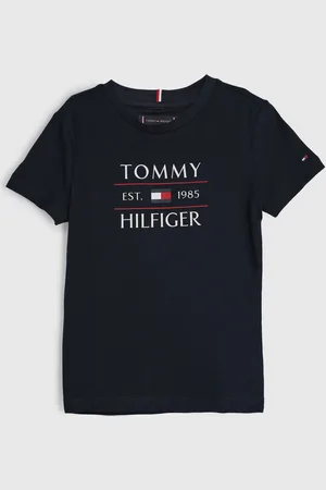 Tommy Hilfiger Infantil - Camiseta Manga Curta Tommy Hilfiger Blusa E Calça Azul-Marinho