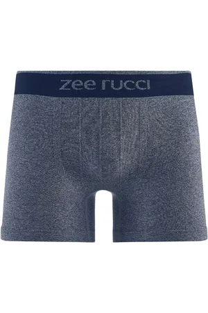Zee Rucci Cueca Boxer Mescla sem Costura Navy