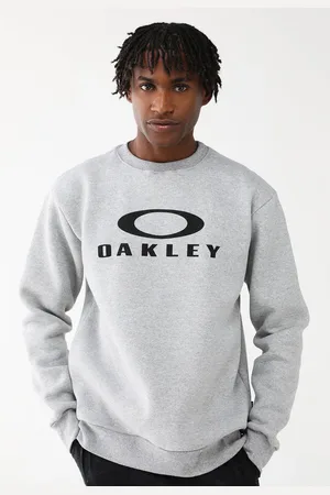 Oakley Blusa de Moletom Flanelada Fechada Reta Crew Neck