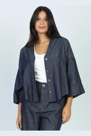 Gazzy Camisa Jeans Manga 3/4 P