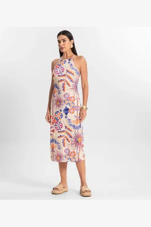 Select Vestido Feminino Ribana Canelada