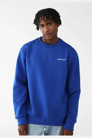 Oakley Blusa de Moletom Flanelada Fechada Reta Crew Neck