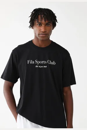 Fila Camiseta Reta Comfort Sport Club Preta