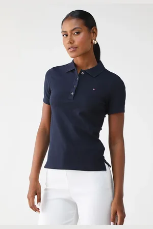 Tommy Hilfiger Camisa Polo Slim Piquet Azul-Marinho