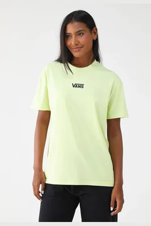 Vans Camiseta Cropped Oversized Flyng relax Preta