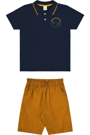 Elian Infantil - Conjunto Menino Polo e Bermuda