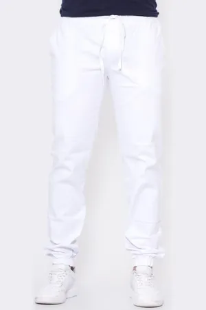 Alleppo Jeans Calça Jogger Texas Branca