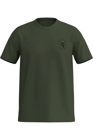 HANGAR 33 Camiseta Manga Curta Com Estampa Localizada Em Malha Natural