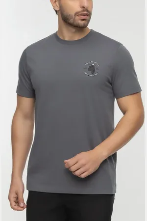 HANGAR 33 Camiseta Manga Curta Com Estampa Localizada Em Malha Natural