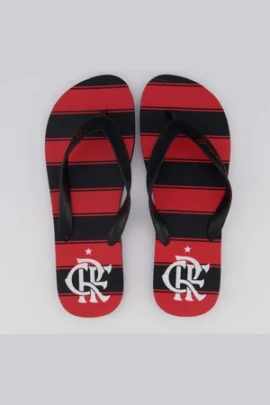 Neorubber Chinelo Flamengo Manto I 2025 Preto e