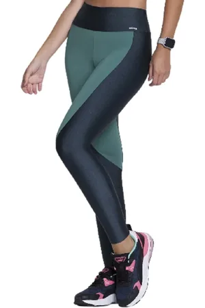 Selene Infantil - Calça legging com recorte - 24615.001 - Índigo/Verde