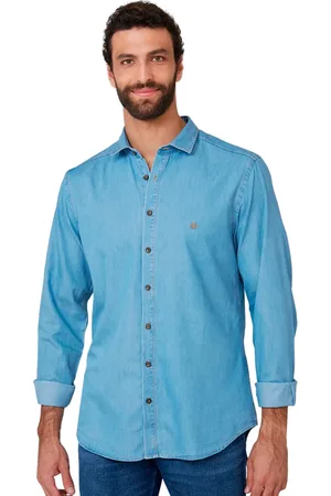 Dudalina Camisa Jeans Lisa Milano Ve25 Claro Masculino