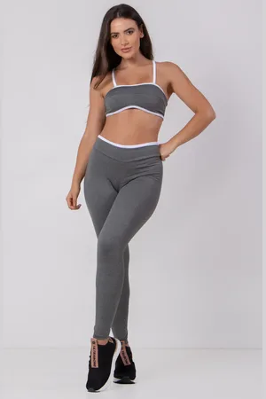 4 Estações Conjunto Fitness Bicolor Academia Royal