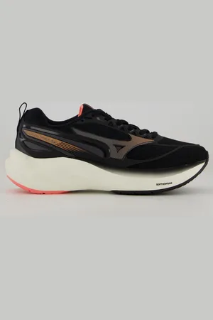 Mizuno Tênis Space 5 Feminino Preto e Coral