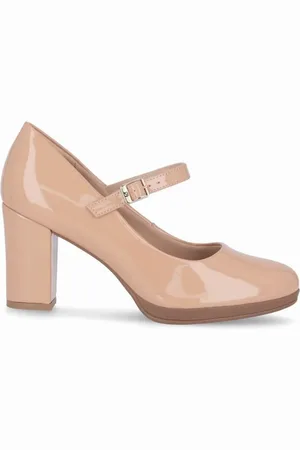 Piccadilly Sapato Boneca Deise Salto Alto Nude Claro