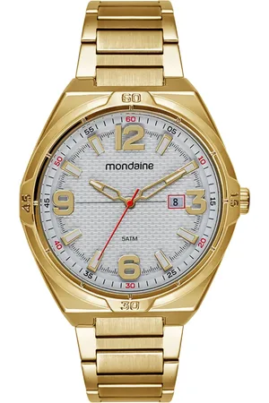 Mondaine Relógio Masculino Visor Texturizado Calendário