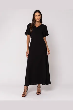 Salvatore Fashion Vestido Midi Feminino Viscolinho Cinturado