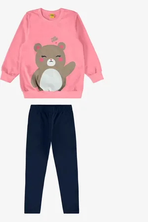 Rovitex Kids Infantil - Conjunto Blusão Com Legging Rovi