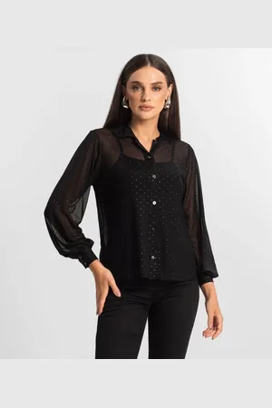 Endless Conjunto De Camisa Tule Com Top