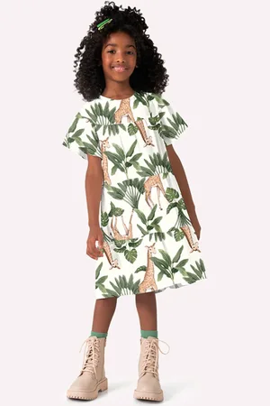 Nanai Infantil - Vestido Menina Girafa