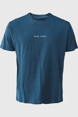 Hang Loose Camiseta Reta Trip Azul-Marinho