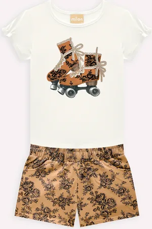 MILON Infantil - Conjunto Menina Patins
