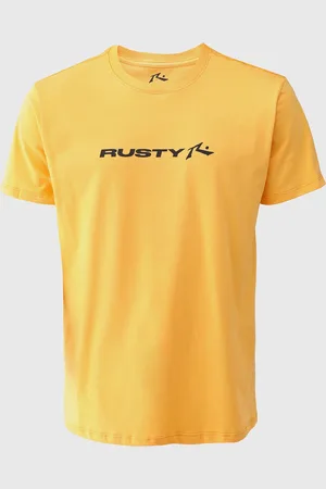 Rusty Camiseta Reta Silk Stick Amarela