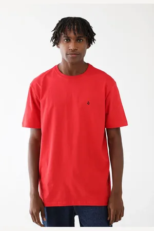 Volcom Camiseta Reta Stone Blanks Vermelha