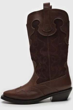 SANTA LOLLA Bota Western Camurça Safari