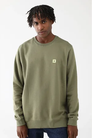 Hurley Blusa de Moletom Flanelada Fechada Reta Careca Mini Icon II