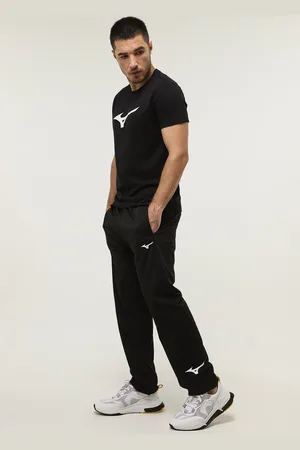 Mizuno Calça Reta Big Logo 2 Preta