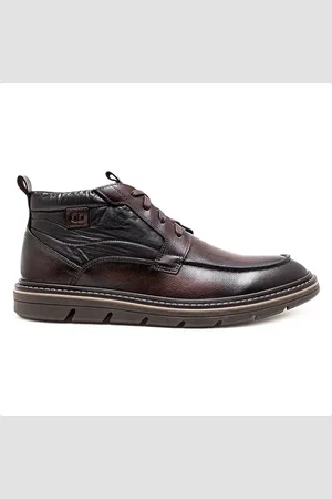 Democrata Bota de Couro Masculina Metropolitan Jeff Cano Curto 604104