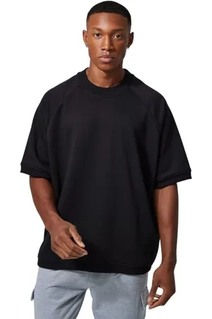 Di Nuevo Camisa Raglan de Moletom Manga Curta Oversized Frio