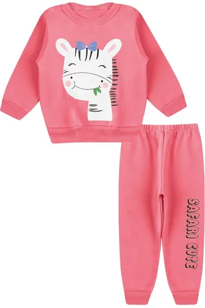 PiftPaft Infantil - Conjunto Moletom felpudo blusão e calça roupa de frio