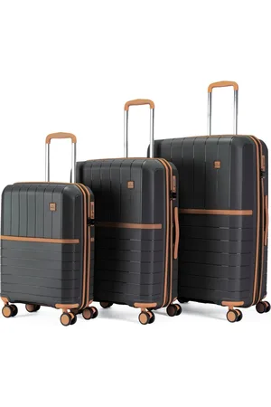Primicia Kit 3 Malas De Viagem ABS Rígido Rodinhas 360° Reforçada com Cadeado TSA Espaçosa