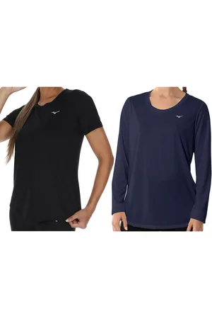 Mizuno Kit 1 Camiseta feminina manga curta Pro UV e 1 camiseta manga longa Energy