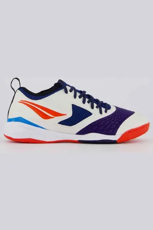 Penalty Chuteira Max 1000 Ecoknit Futsal Branca e Roxa