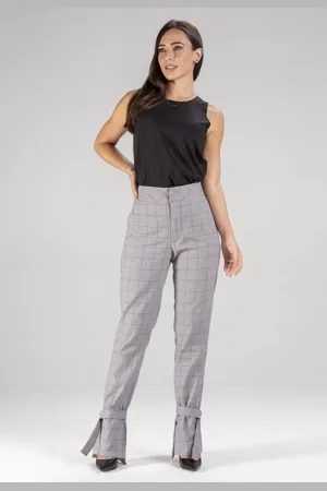 Traymon Calça Alfaiataria Xadrez