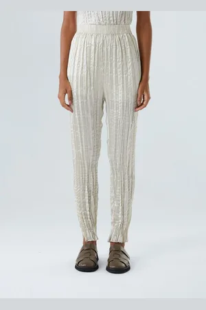 OSKLEN Calça wrinkledd satin