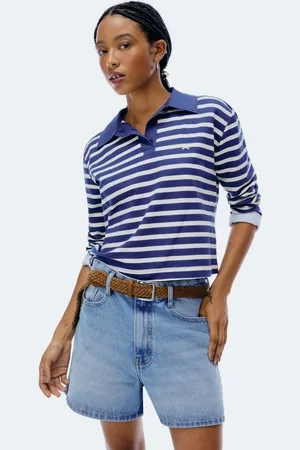 Hering Blusa Polo Feminina Manga Longa Listrada
