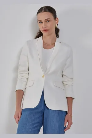 Principessa Blazer Off White Botão Único Juliete