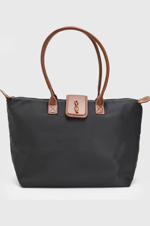 SANTA LOLLA Bolsa Tiracolo Logo Preta