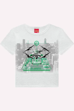 KYLY Infantil - Camiseta Menino Drone
